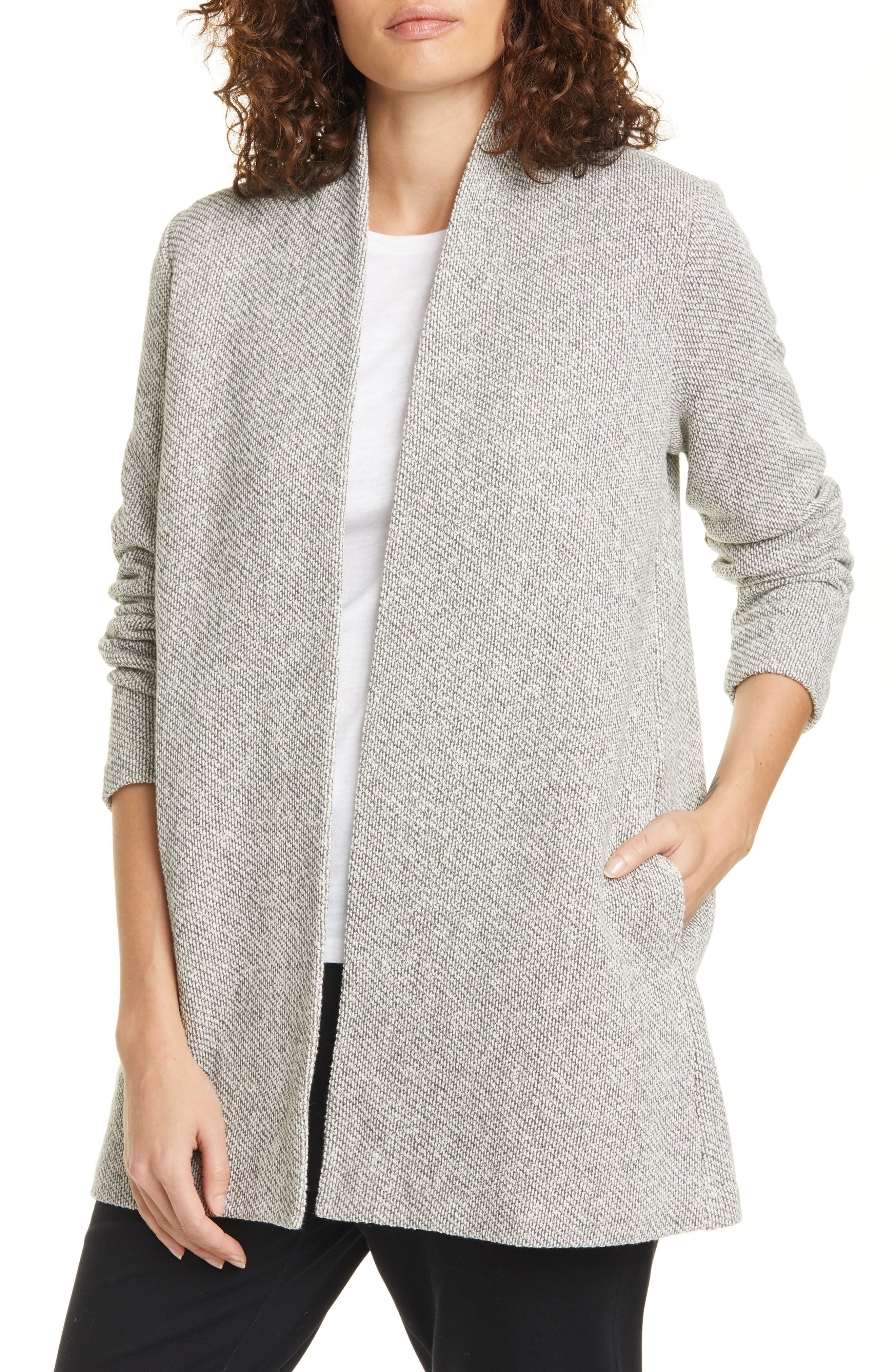 eileen fisher open cardigan