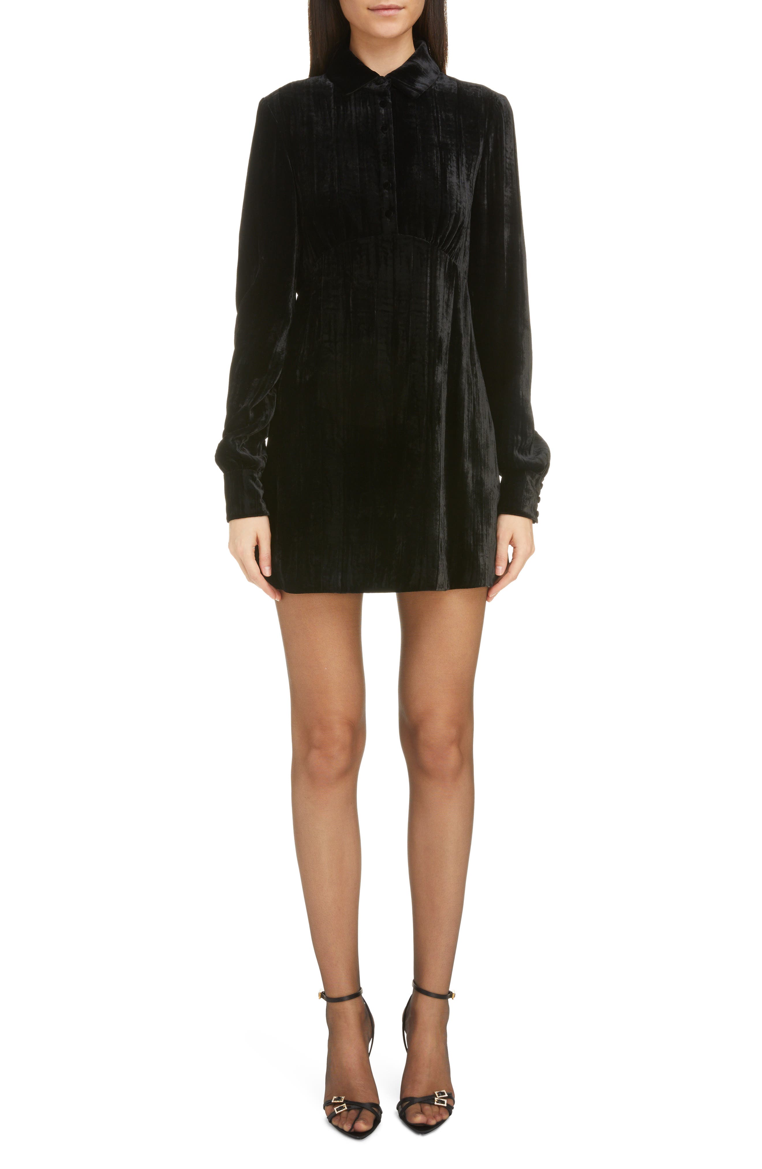 long sleeve velvet dress | Nordstrom