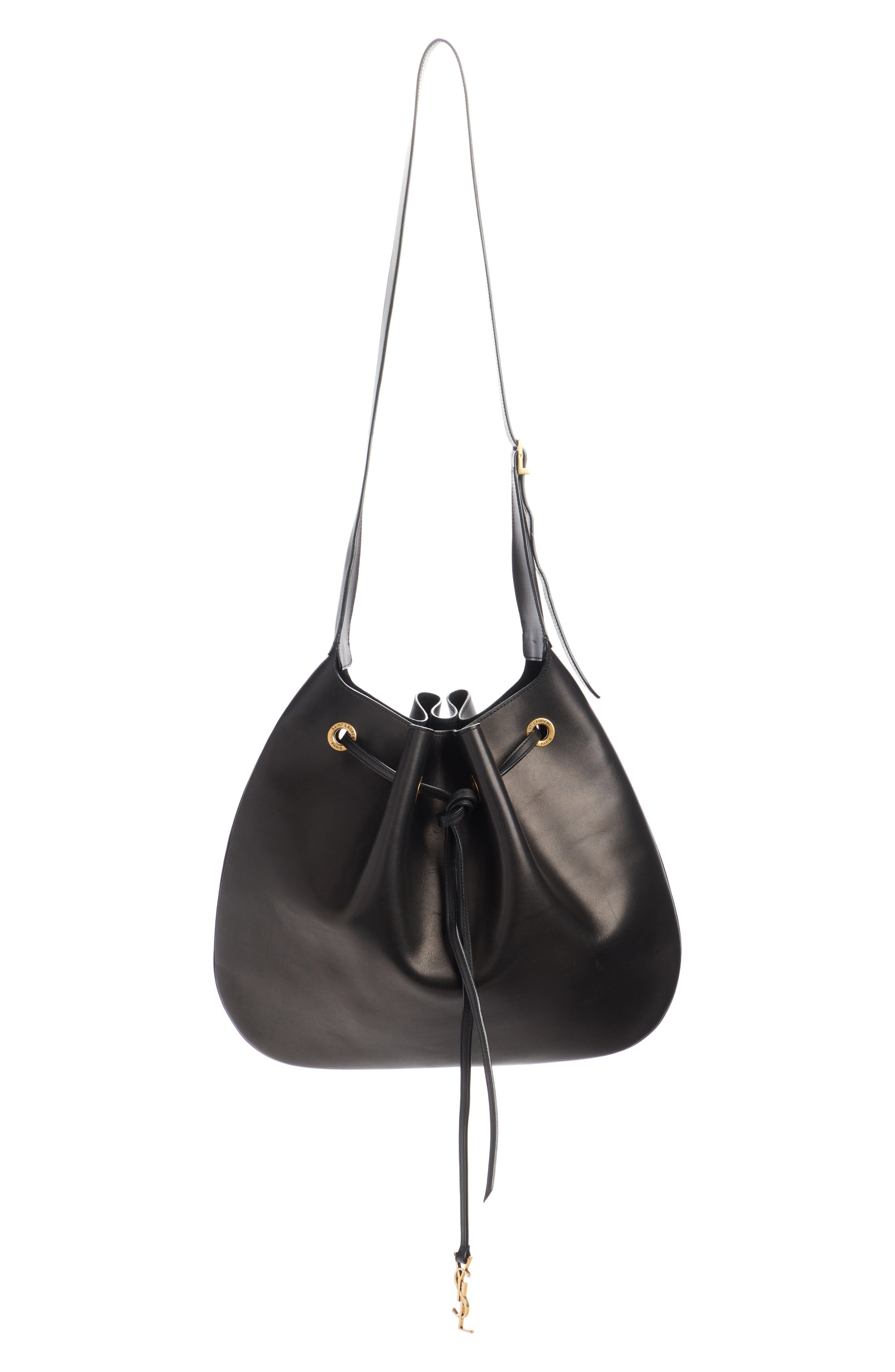 Paris VII Flat Leather Hobo Bag
