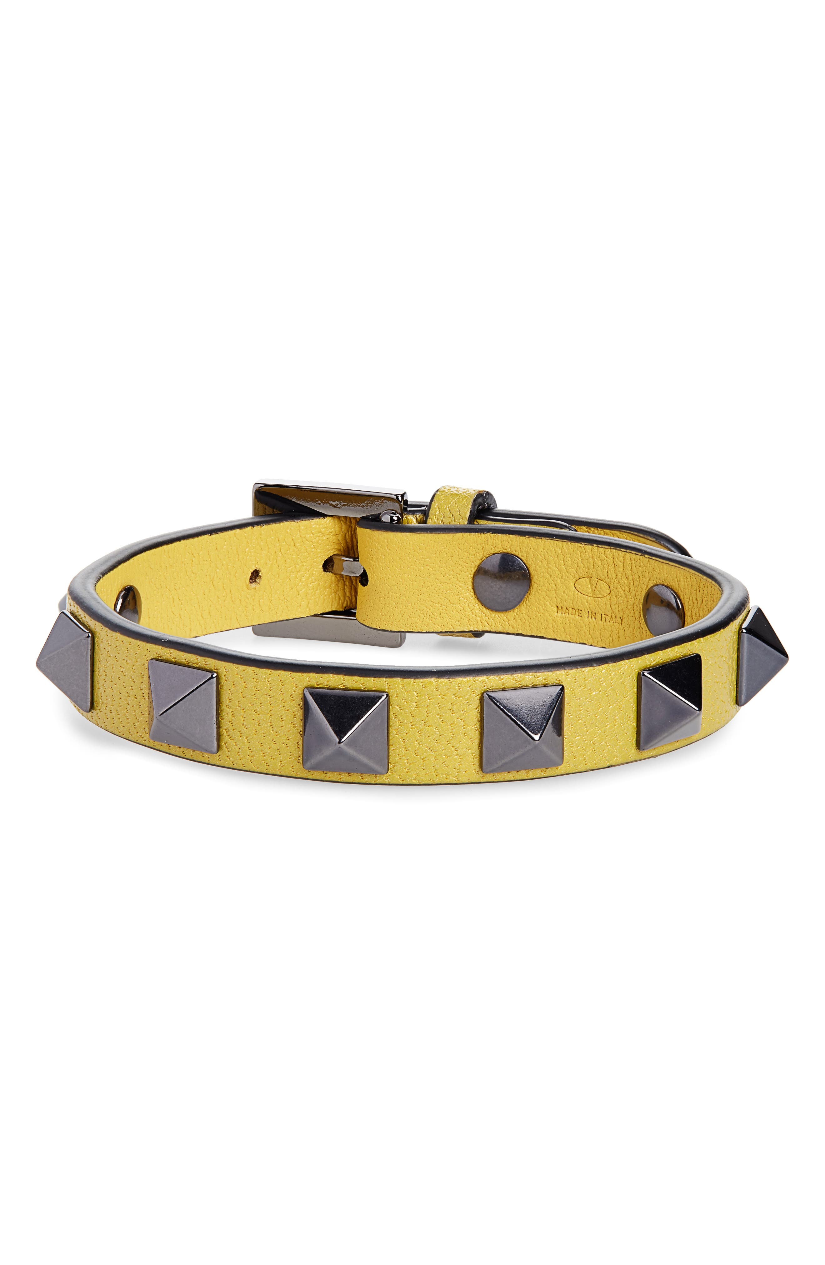 Valentino Rockstud Leather Bracelet Nordstrom