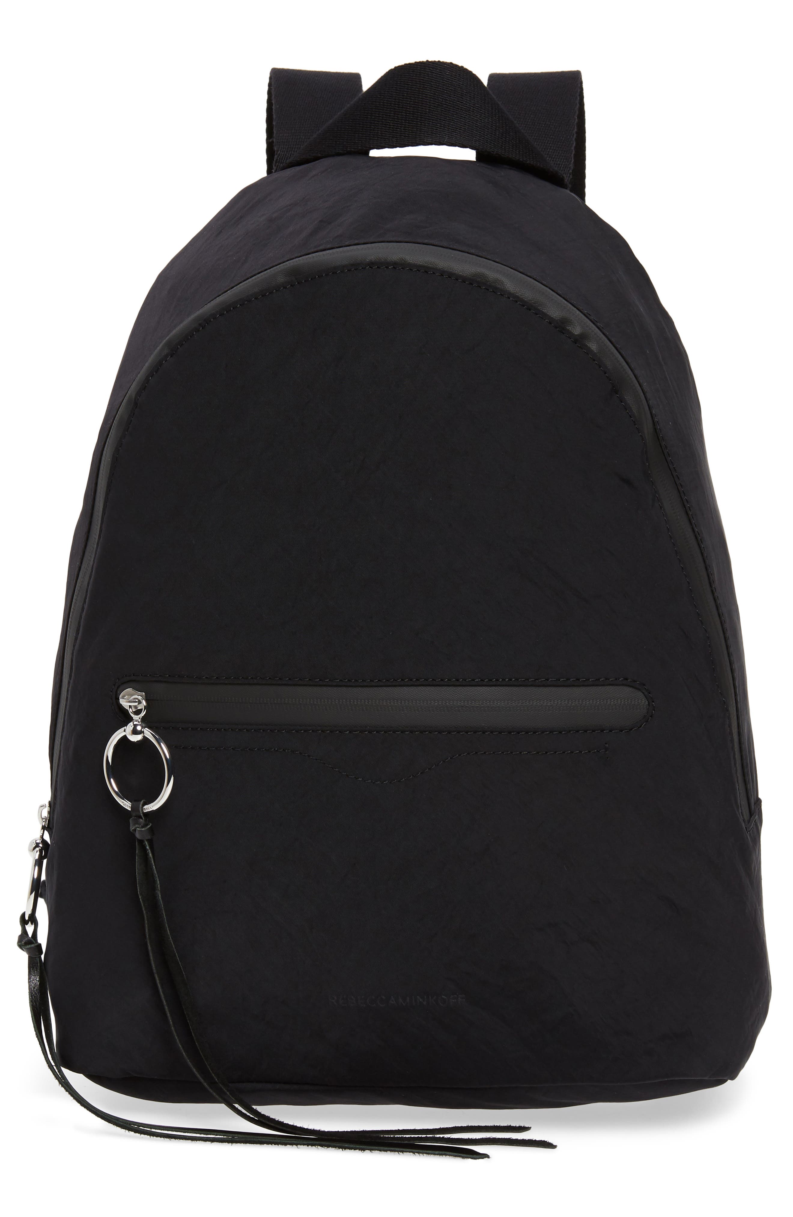 rebecca minkoff black nylon backpack