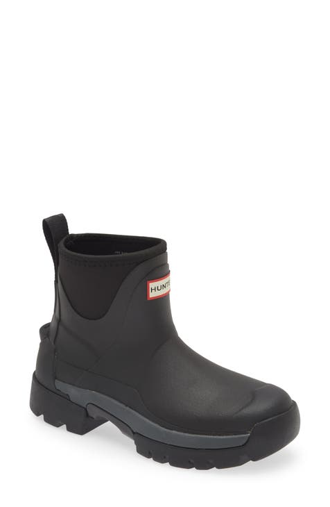 Womens black hot sale hunter boots sale