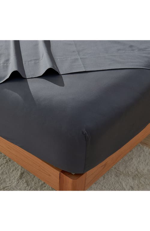 Shop Sijo 400 Thread Luxesoft Organic Cotton Sateen Sheet Set In Storm