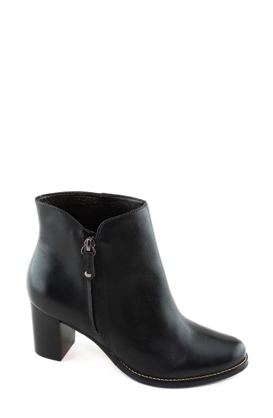 Marc Joseph New York Grand Central Bootie In Black Nubuck Leather