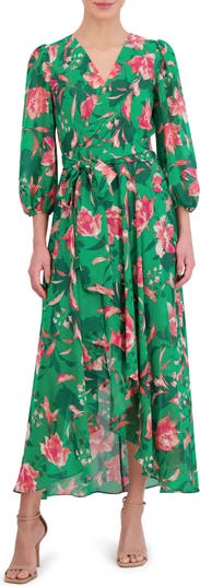 Eliza j faux discount wrap midi dress