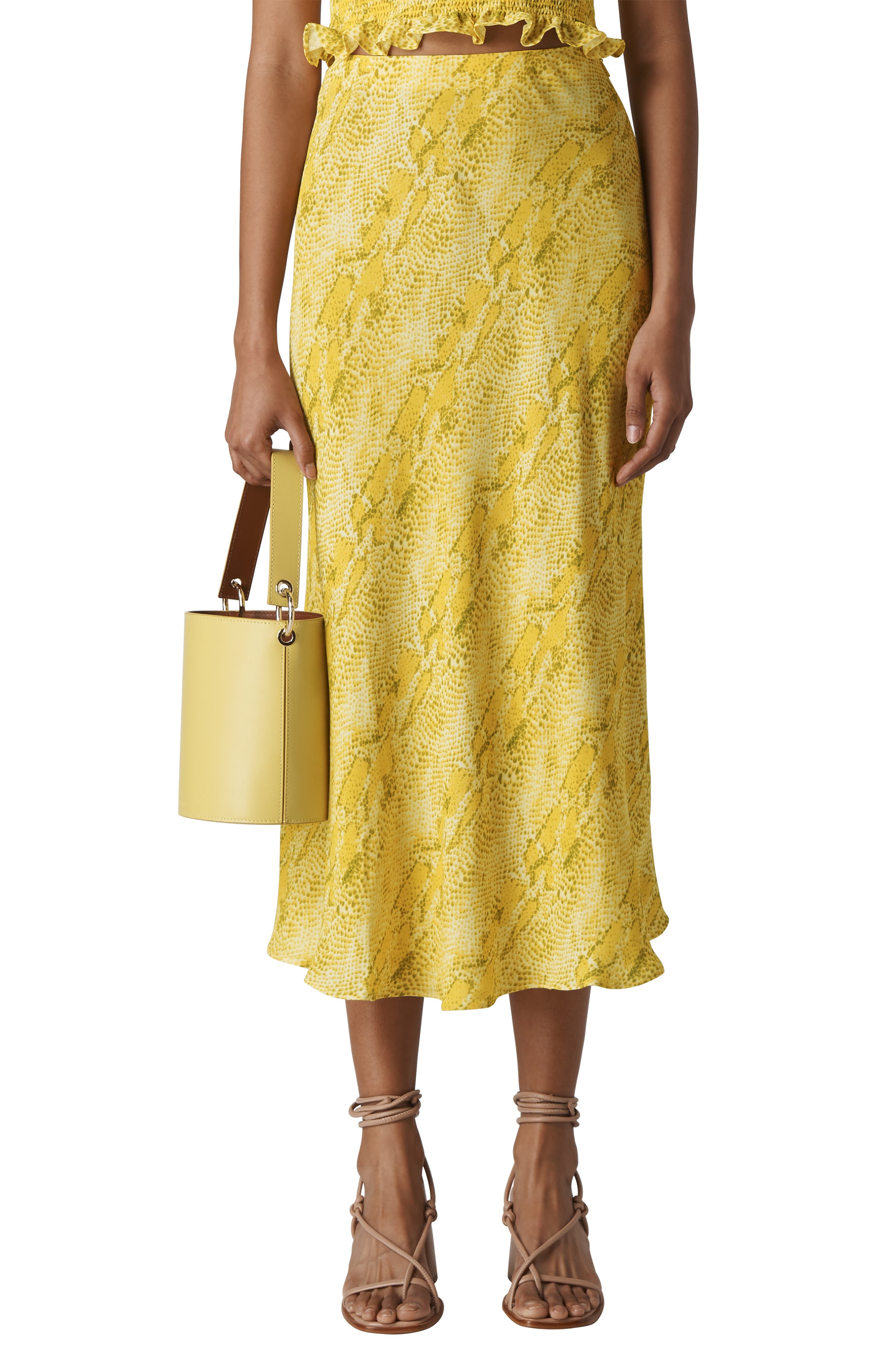 whistles python print midi dress