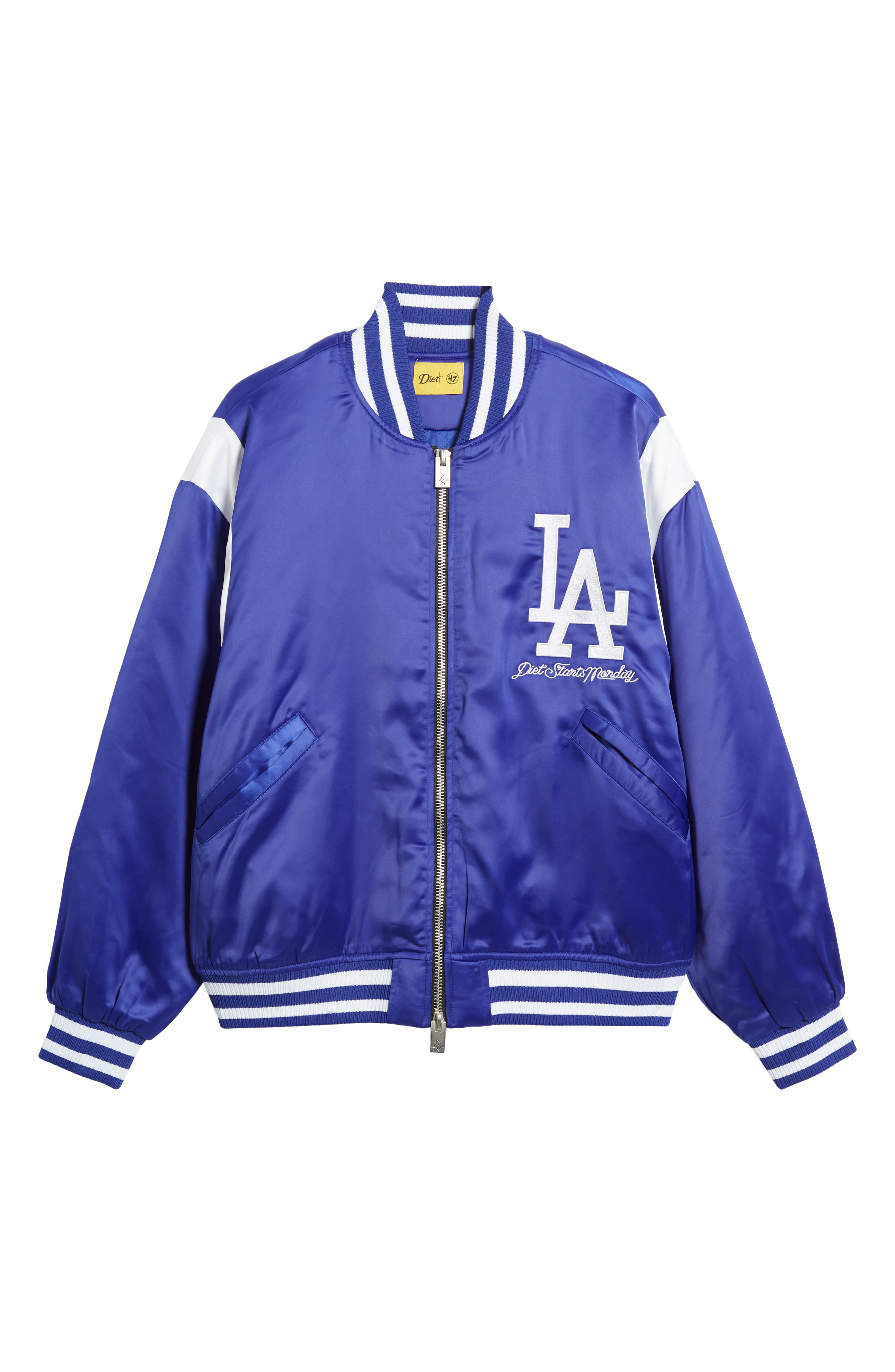 Diet Starts Monday La Dodgers Nylon Bomber Jacket In Blue