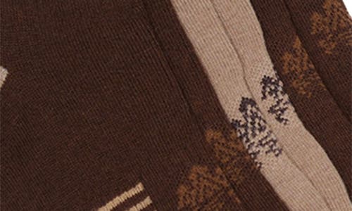 Shop Rainforest Flat Knit Pack Of 6 Ankle Socks In Oat/choc Multi