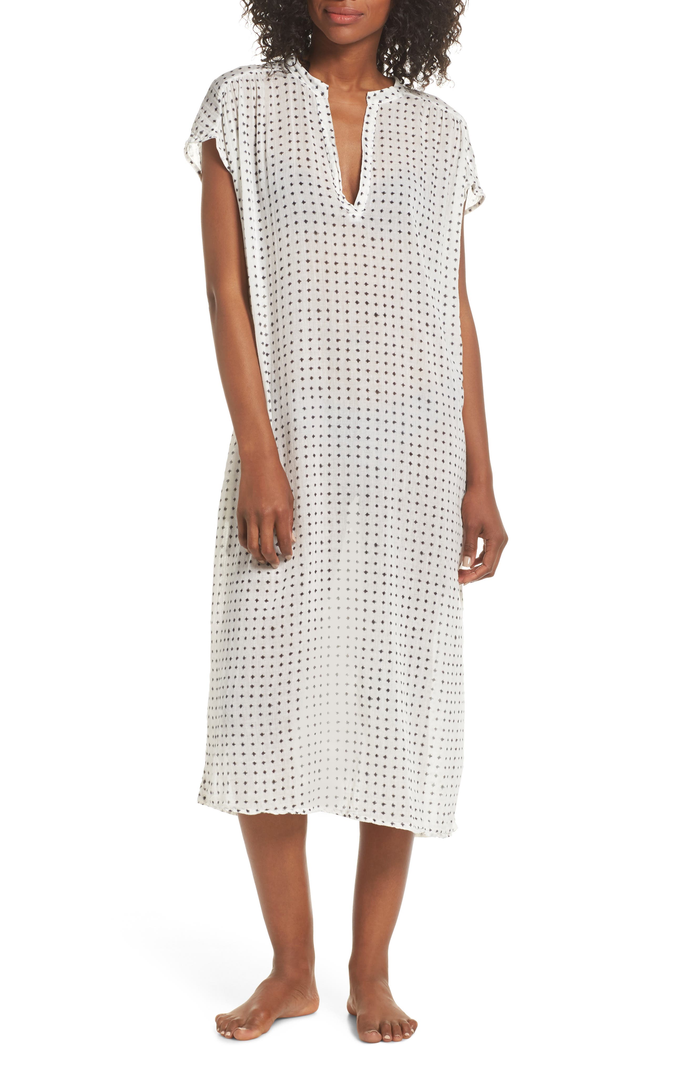Lacausa Mila Caftan Nightgown, Ivory