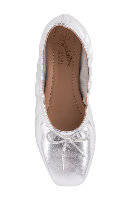 Shop Seychelles Breathless Ballet Flat In Silver