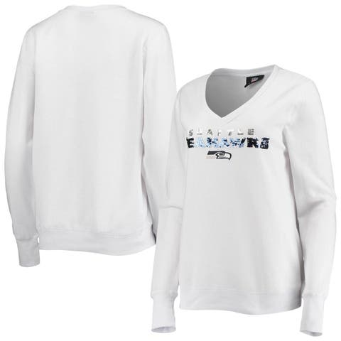 Los Angeles Dodgers Antigua Victory Crewneck Chenille Pullover