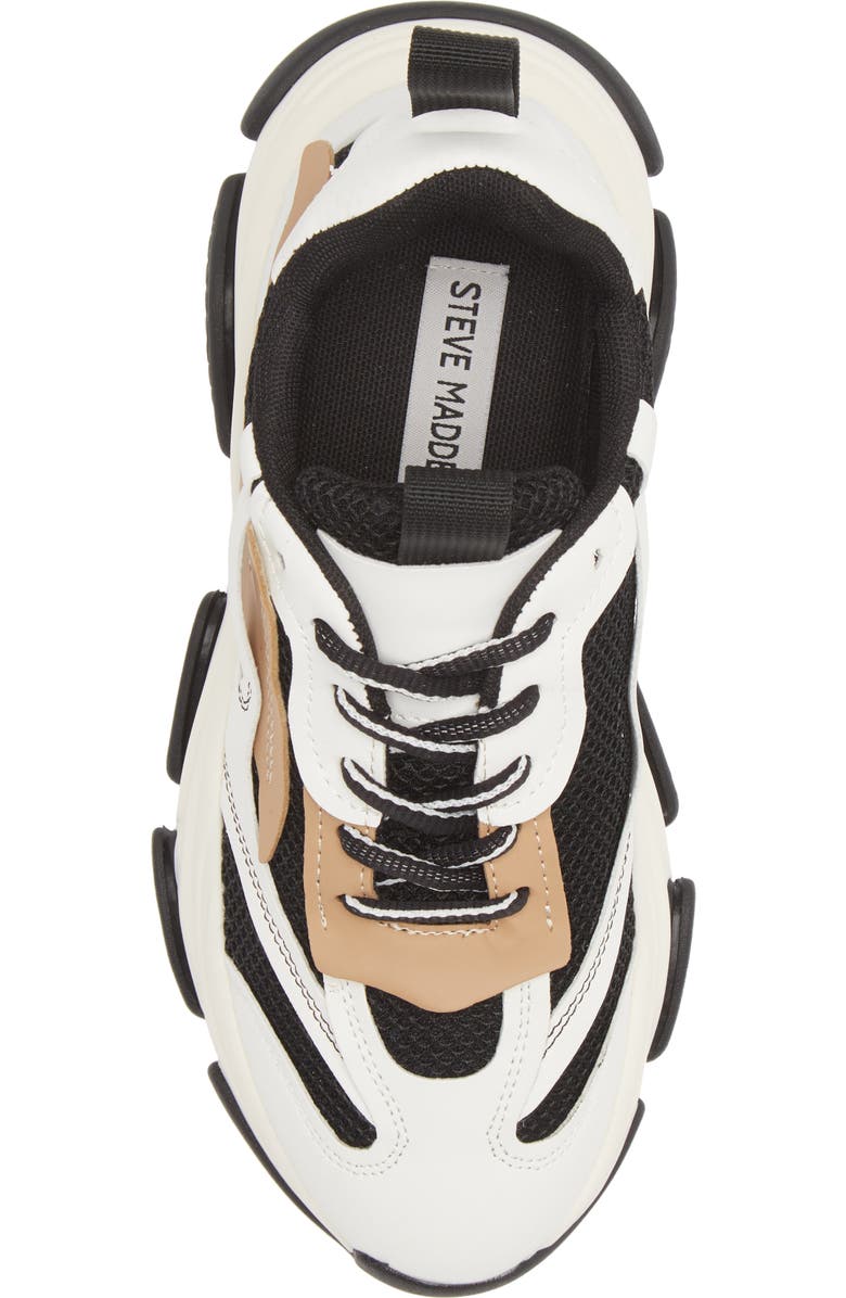 Steve Madden Possession Sneaker, Alternate, color, Black/ Tan