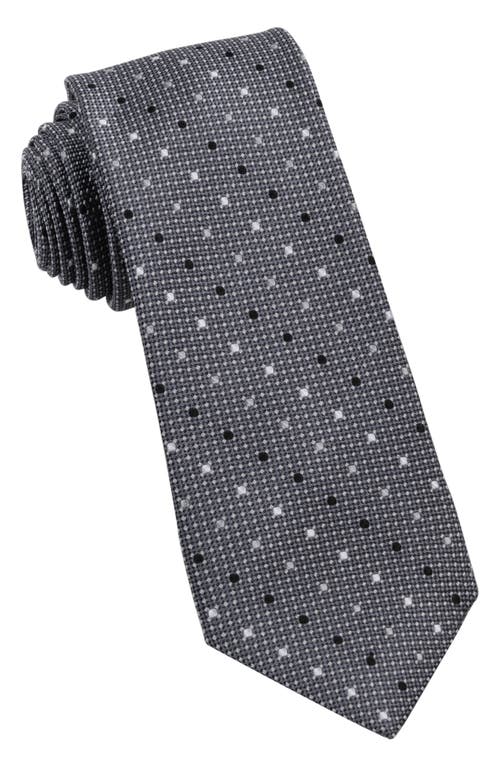 W. R.K Multi Dot Silk Tie in Grey