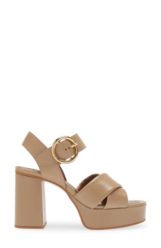 Shop See By Chloé Gaucho Platform Sandal In Biscotto