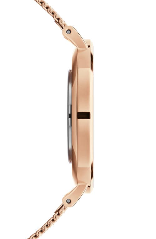 Daniel Wellington Petite Ashfield Mesh Strap Watch, 36mm In Rose Gold/white