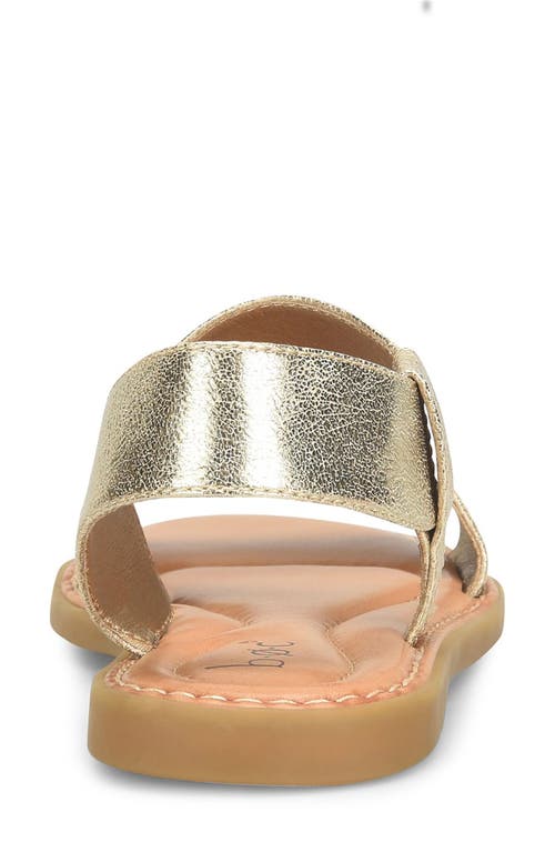 B O C By Børn Kacee Slingback Sandal In Champagne Metallic