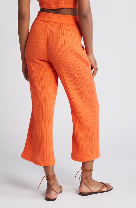 Shop Rip Curl Premium Surf Cotton Beach Pants In Bright Orange