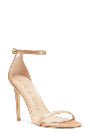 Stuart Weitzman Nudistcurve 75 Sandal In Adobe