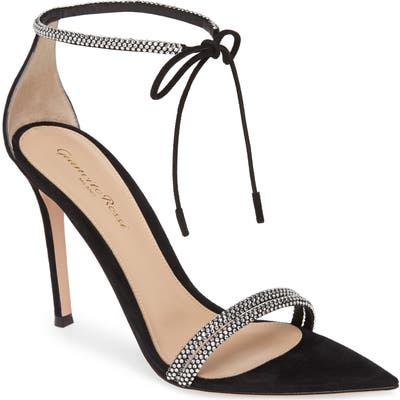 Gianvito Rossi Ankle Strap Sandal, Black