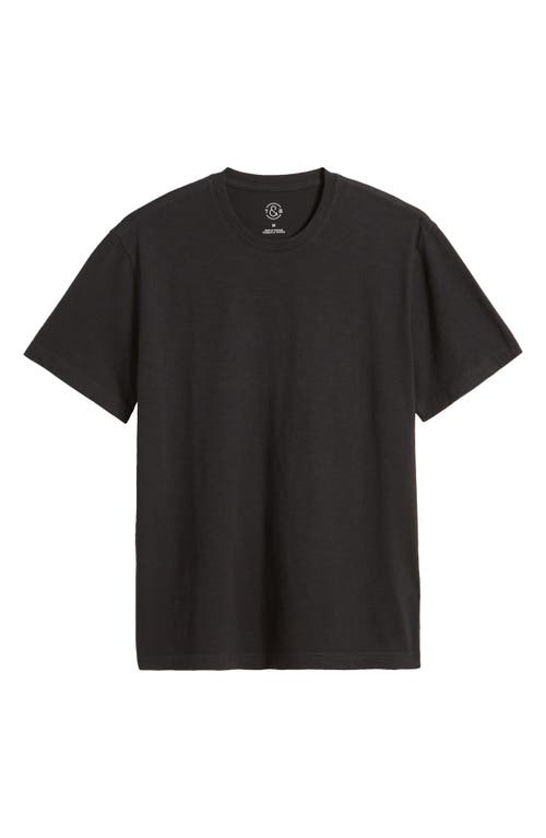 Treasure & Bond Lived In Slub Jersey Crewneck T-shirt In Navy India Ink