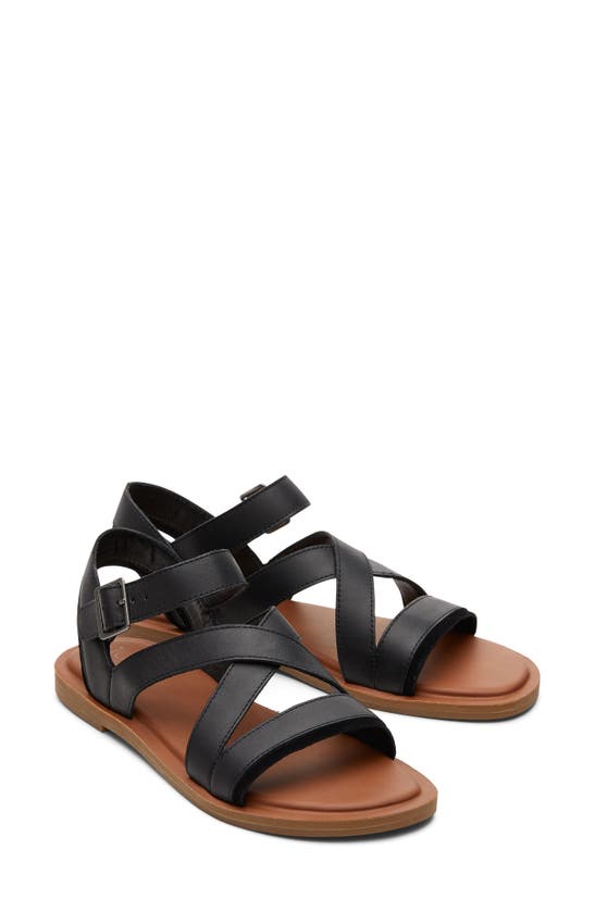 Shop Toms Sloane Ankle Strap Sandal In Black