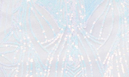 Blondie Nites Sequin Keyhole Minidress In White