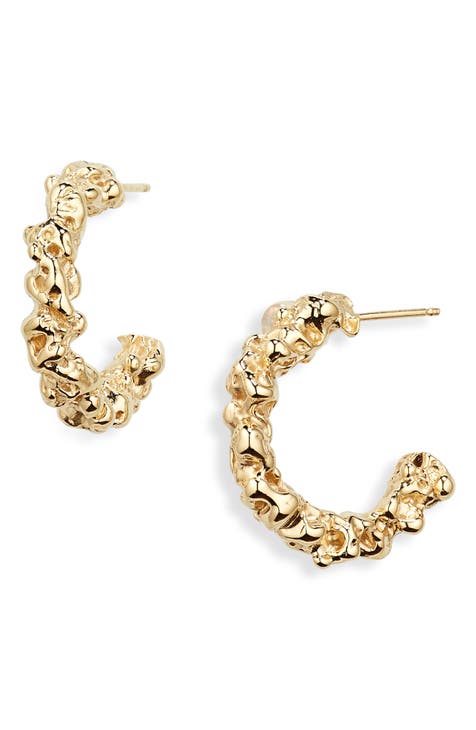 FARIS Silver Boa Earrings Faris