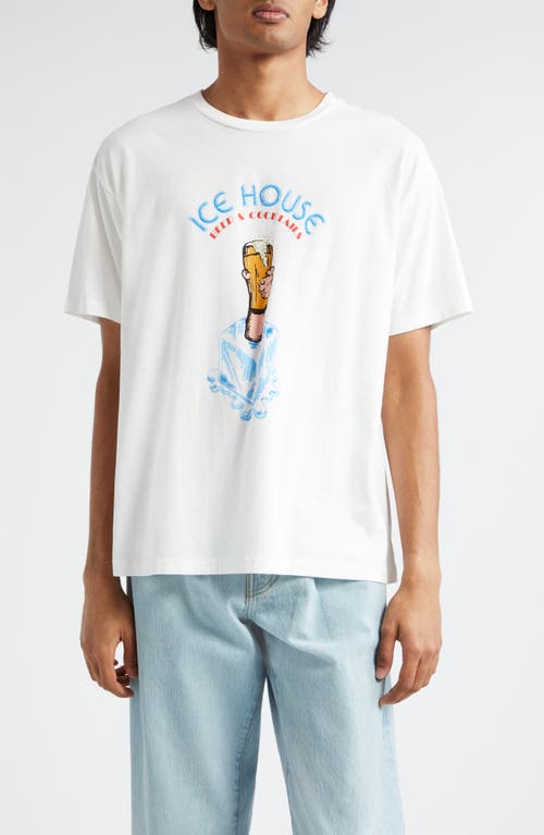 Ice House Cotton Graphic T-Shirt in Cream