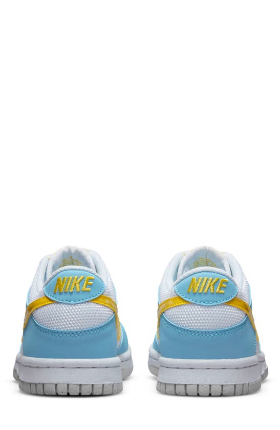 Nike 'dunk Low' Sneaker In Blue Chill/ Yellow/ White