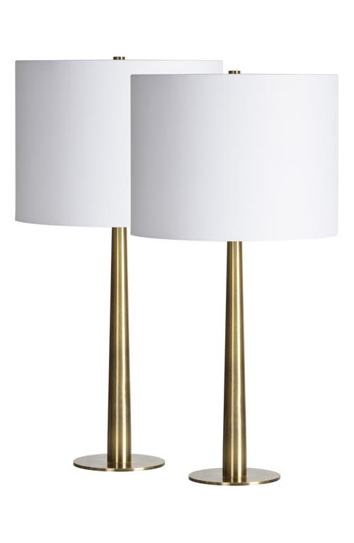 Renwil Sarai Set of 2 Table Lamps in Antique Brushed Brass at Nordstrom