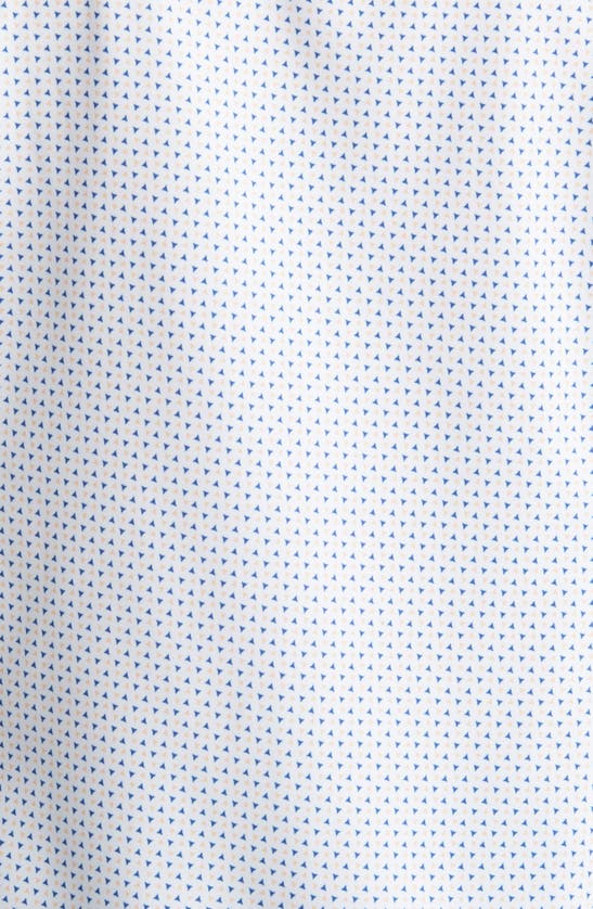 Shop Mizzen + Main Leeward Geometric Print Button-up Performance Shirt In Prairie Sunset Geo Print