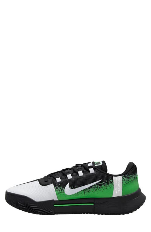 Shop Nike Zoom Gp Challenge Clay Court Tennis Shoe In Black/poison Green/white