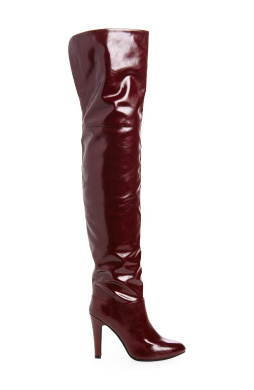 Shop Jeffrey Campbell Overlook Over The Knee Boot In Wine