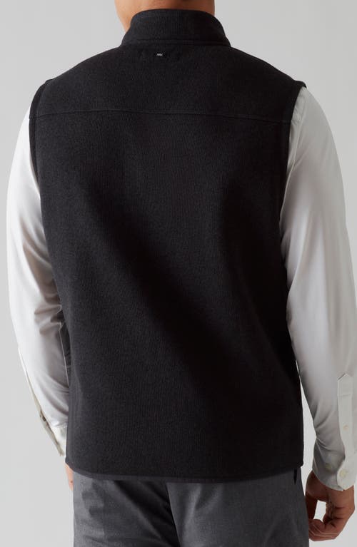 Shop Rhone Fleece Vest In Black