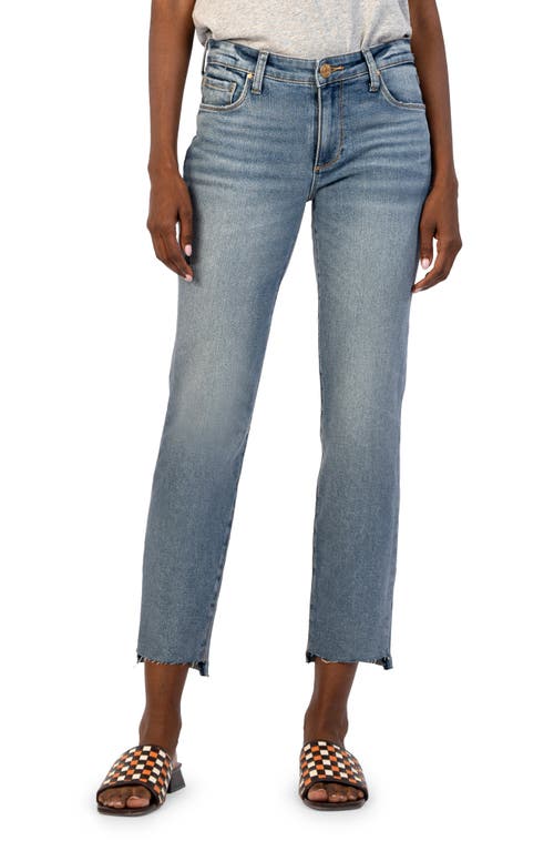KUT from the Kloth Reese Step Hem Ankle Slim Straight Leg Jeans Operated at Nordstrom,