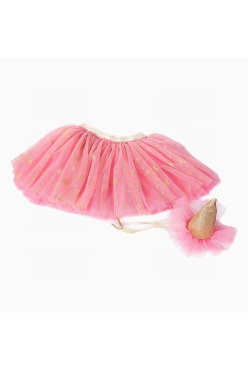 MON AMI Party Hat & Tutu Set in Pink 