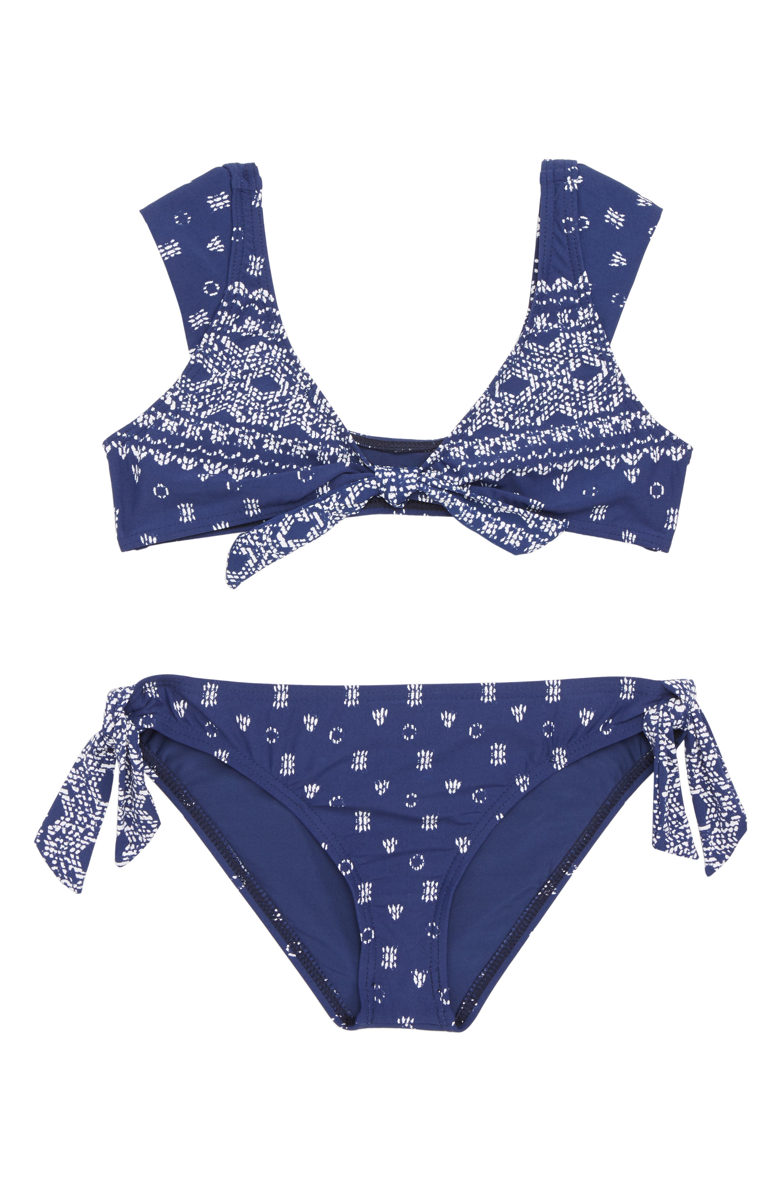 Splendid Boarder Stripe TwoPiece Swimsuit (Big Girls) Nordstrom