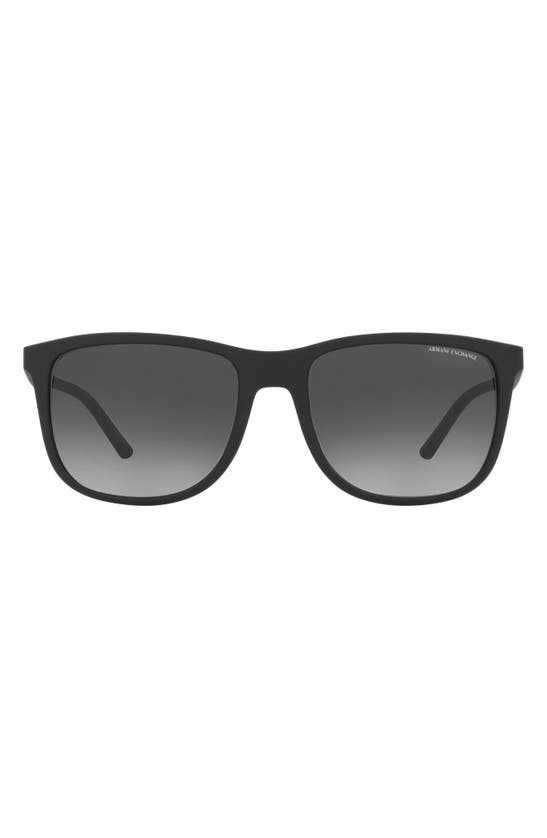 Armani Exchange Man Sunglasses Ax4112su In Matte Black / Gradient Grey