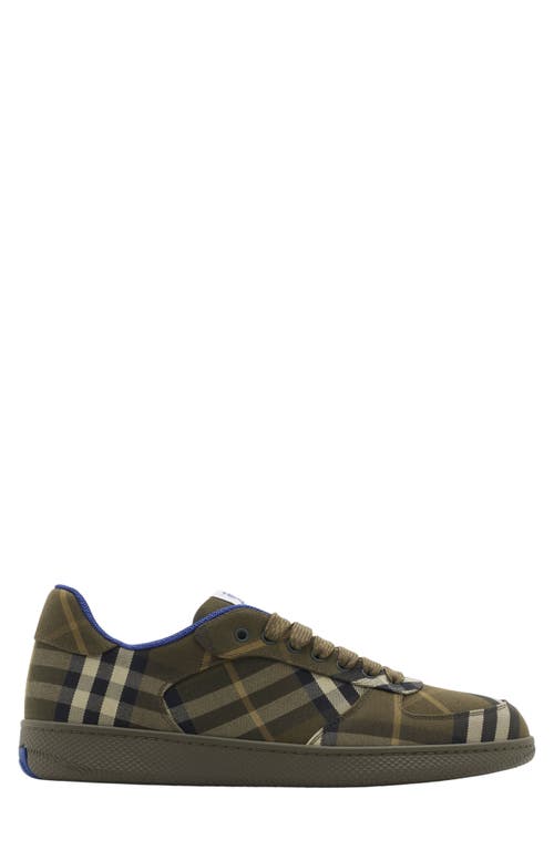 Shop Burberry Terrace Check Sneaker In Heath