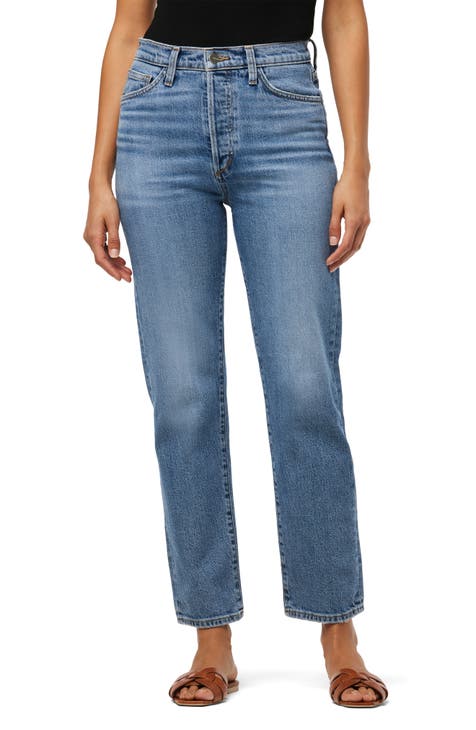 Brooklyn Industries Women's Court High Rise Cropped Straight Leg Jeans