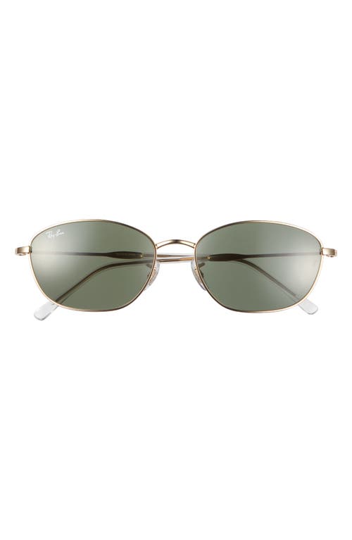 Ray Ban Ray-ban 58mm Irregular Oval Sunglasses In Gold Flash