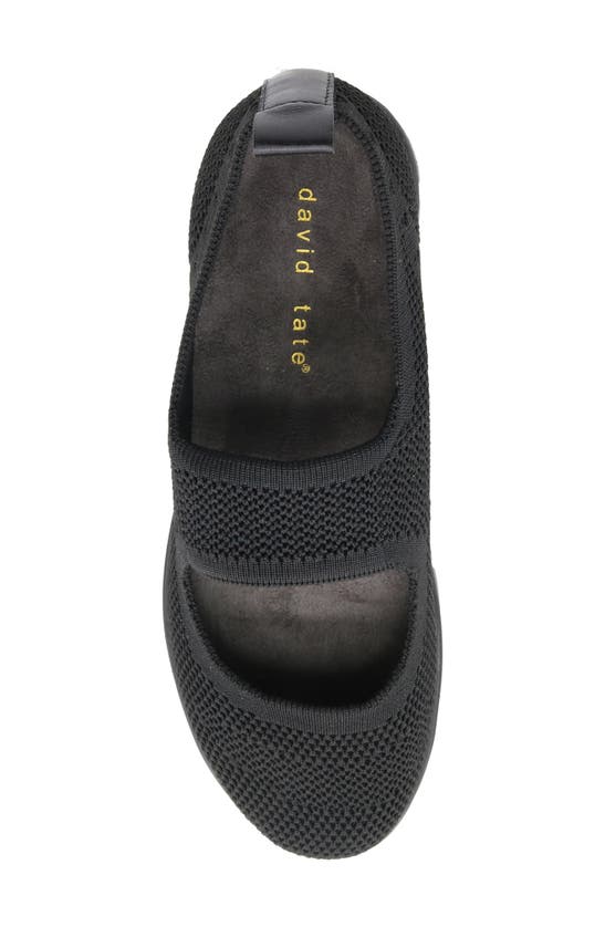 David Tate Knit Mary Jane In Black