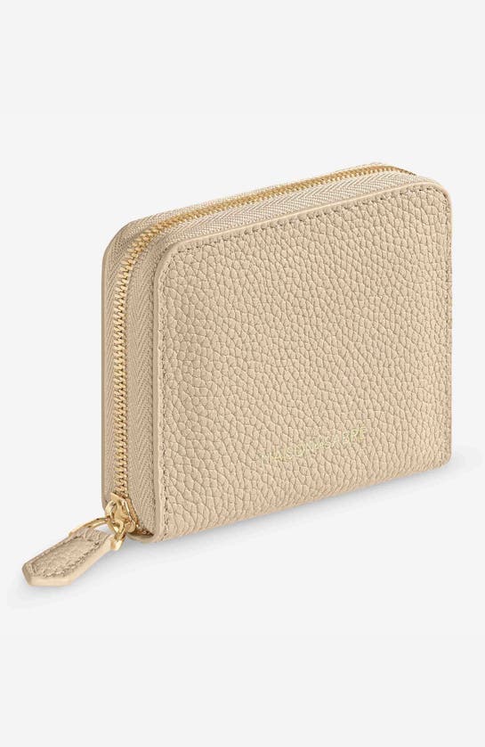 Shop Maison De Sabre Maison De Sabré Small Leather Zipped Wallet In Saharan Nude