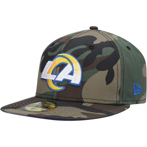 LA Rams Hat New Era Tidal Cap Black Blue Silver Mens Snapback Flat Visor  H34