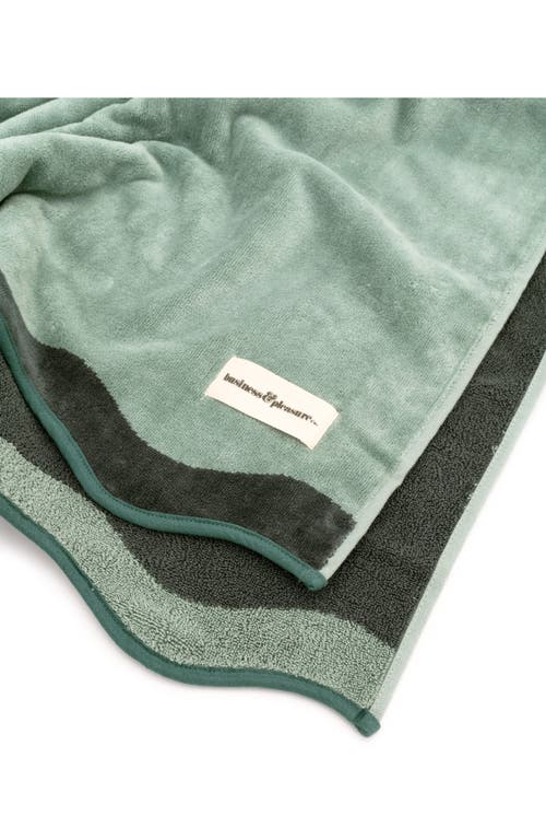 Shop Business & Pleasure Business And Pleasure Co The Beach Towel In Riviera Green