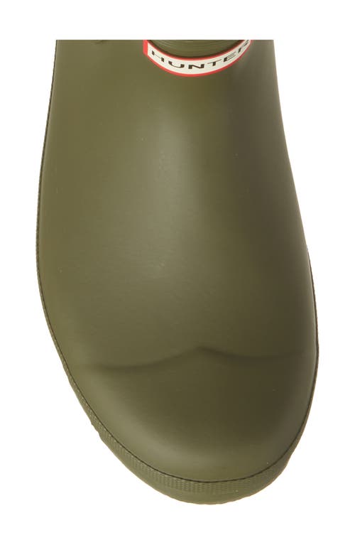 Hunter Original Waterproof Chelsea Rain Boot In Olive Leaf