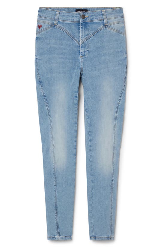 Shop Desigual Manath Skinny Jeans In Blue