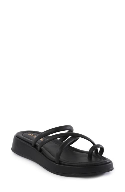 Shop Seychelles Rule The World Platform Wedge Slide Sandal In Black