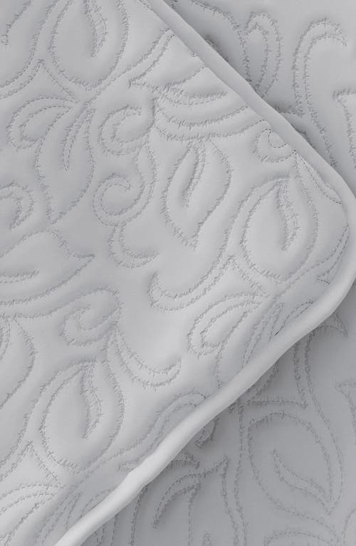 Shop Homespun 3-piece Floral Stitch Quilt Set In Light Gray