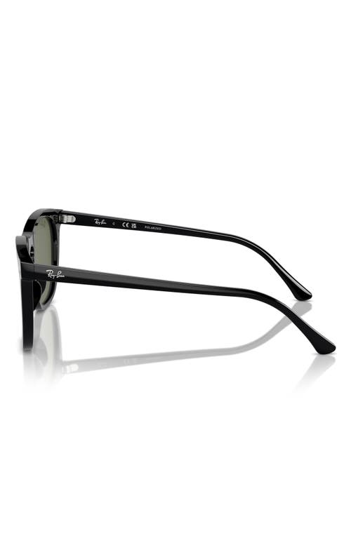 Ray Ban Ray-ban 53mm Polarized Square Sunglasses In Black